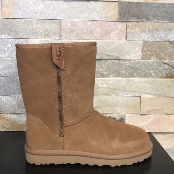 UGG Tan zippered Boots, NWT in original box. - Picture 6 of 9